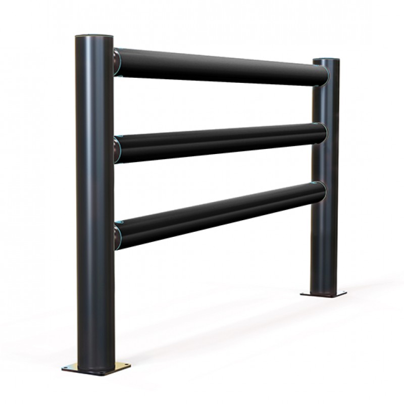 iFlex Pedestrian Barrier 3 Rail Cold Storage